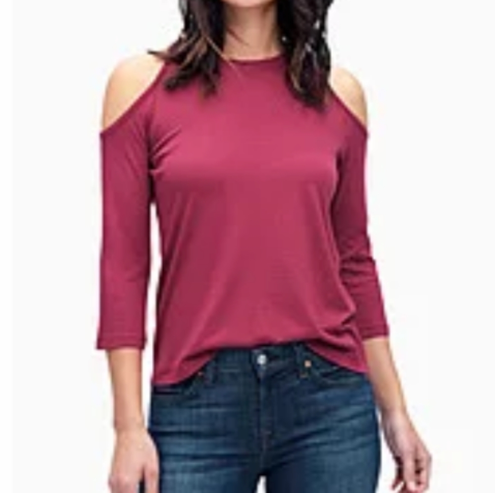 SPLENDID cold shoulder lightweight top Size XSmall